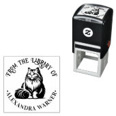 ふわふわ長毛猫#1図書名 セルフインキングスタンプ (インサイチュ)