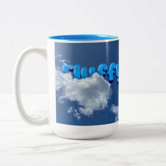 ふわふわ雲のマグカップ ツートーンマグカップ (左)