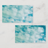 ふわふわ雲の名刺テンプレート自然写真 名刺 (正面/裏面)