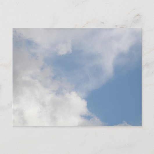 ふわふわ雲はがき ポストカード (正面)