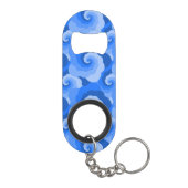 ふわふわ雲パターンモノグラム キーホルダー栓抜き (裏面)