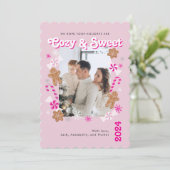 ふわふわ＆スイート ホットピンク ペッパーミント クッキー 1枚の写真 シーズンカード (スタンド正面)