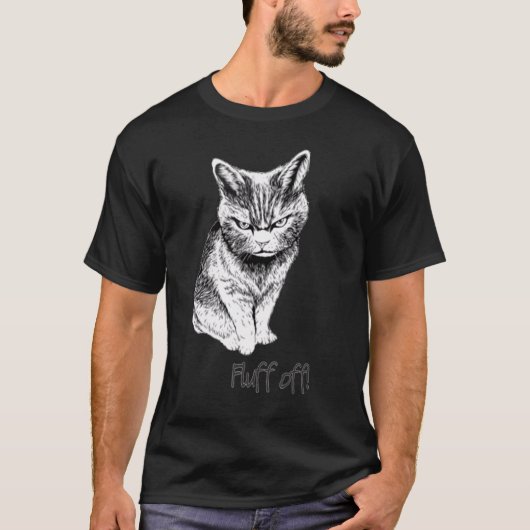 ふわもこオフカリフォルニア ネコ 仔猫 Tシャツ (正面)