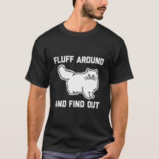 ふわもこペルシャ猫飼い主 ネコ Tシャツ