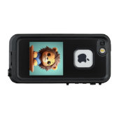 ふわもこライオンの優雅な微笑み LifeProof iPhoneケース (裏面横)