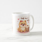 ふわもこラブとラテ コーヒーマグカップ (正面右)