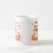 ふわもこラブとラテ コーヒーマグカップ (中央)