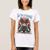 ふんふんふんふんふんふんふんふんふんふんふんふんふんふんおもしろいで、かわいい動物のTシャツ Tシャツ (正面)