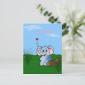 ふんわりした愛 ポストカード (スタンド正面)