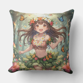 ふんわりとしたアニメの少女 クッション