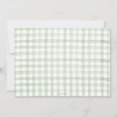 ふんわりとした童謡グリーンの2歳誕生日 招待状 (裏面)