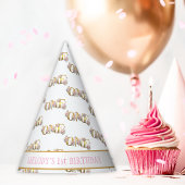 ふんわりと夢見るような妖精の庭　1歳の誕生日 パーティーハット