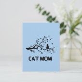 「ふんわりと猫誇りを持ったのお母さん」 ポストカード (スタンド正面)