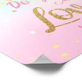 ふんわりと輝く星の幼児部屋の壁 ポスター (角)