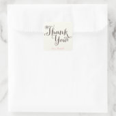 ふんわりスイートデイジーガール誕生日ありがとう スクエアシール (バッグ)