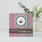 ふんわりバースデーパーティー招待状 招待状 (スタンド正面)