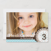 ふんわりバースデーパーティー招待状 招待状 (裏面)