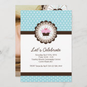 ふんわりバースデーパーティー招待状 招待状 (正面/裏面)