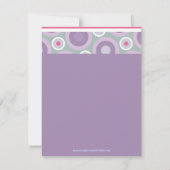 ふんわりフープの誕生日パーティー招待状 招待状 (裏面)