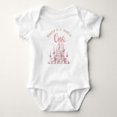 ふんわりプリンセスフェアリーテイルファーストバースデー ベビーボディスーツ (正面)