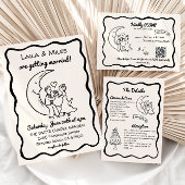 ふんわりムーンの出欠返信カード 出欠カード