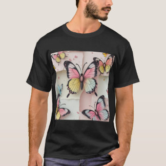 ✨ ふんわり蝶の夢 – カートゥーン風Tシャツ Tシャツ
