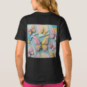 ✨ ふんわり蝶の夢 – カートゥーン風Tシャツ Tシャツ (裏面)