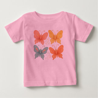 ふんわり蝶のTシャツ ベビーTシャツ