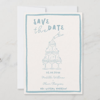 ふんわり ミスティーブルー Save The Date ご案内 招待状
