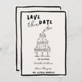 ふんわりSave The Date 招待状 (正面/裏面)