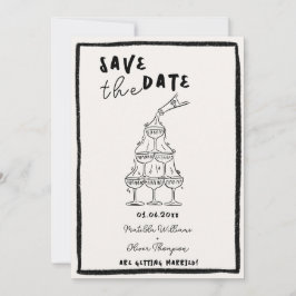 ふんわりSave The Date 招待状