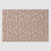 ふ whimsical キュートなモカ色の蝶結び模様の女の子らしいギフト 薄葉紙 (正面)