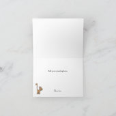 ふ whimsical 猫の感謝カード サンキューカード (内部)