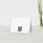 ふ whimsical 猫の感謝カード サンキューカード (裏面)