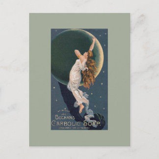 ぶっちゃんの石鹸天使をフィーチャーしたヴィンテージ広告 ポストカード