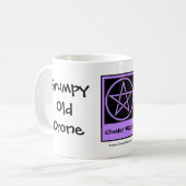 ぶつぶつ老いたクロネ生意気なウィッチカップ/マグカップ コーヒーマグカップ (正面左)