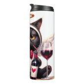 ぶつぶつ言う不機嫌そうな子ネコ タンブラー (回転右)