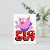 ぶつぶつ食べる ポストカード (スタンド正面)