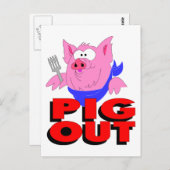 ぶつぶつ食べる ポストカード (正面/裏面)