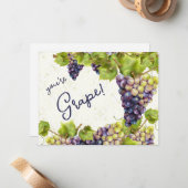 ぶどうありがとう ノートカード (正面/裏面インサイチュ)