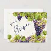 ぶどうありがとう ノートカード (正面/裏面)