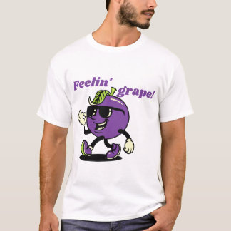 ぶどうおもしろいの Tシャツ