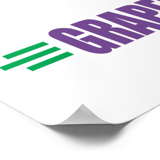 ぶどうおもしろいス ポスター (角)