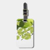 ぶどうつる植物グリーン葉ズ ラゲッジタグ (正面縦)