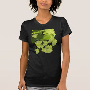 ぶどうつる植物グリーン葉ズ Tシャツ