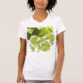 ぶどうつる植物グリーン葉ズ Tシャツ (正面)