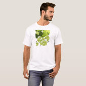 ぶどうつる植物グリーン葉ズ Tシャツ (正面フル)