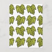 ぶどうつる植物グリーン離れつる植物 ポストカード (正面)