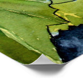 ぶどうつる植物スチルライフフルーツアート絵画のポスター ポスター (角)