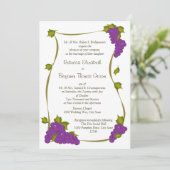ぶどうつる植物ハーベ結婚スト 招待状 (スタンド正面)